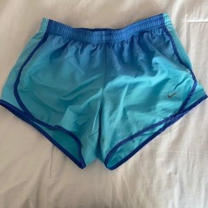 Kids Blue Nike ombré shorts